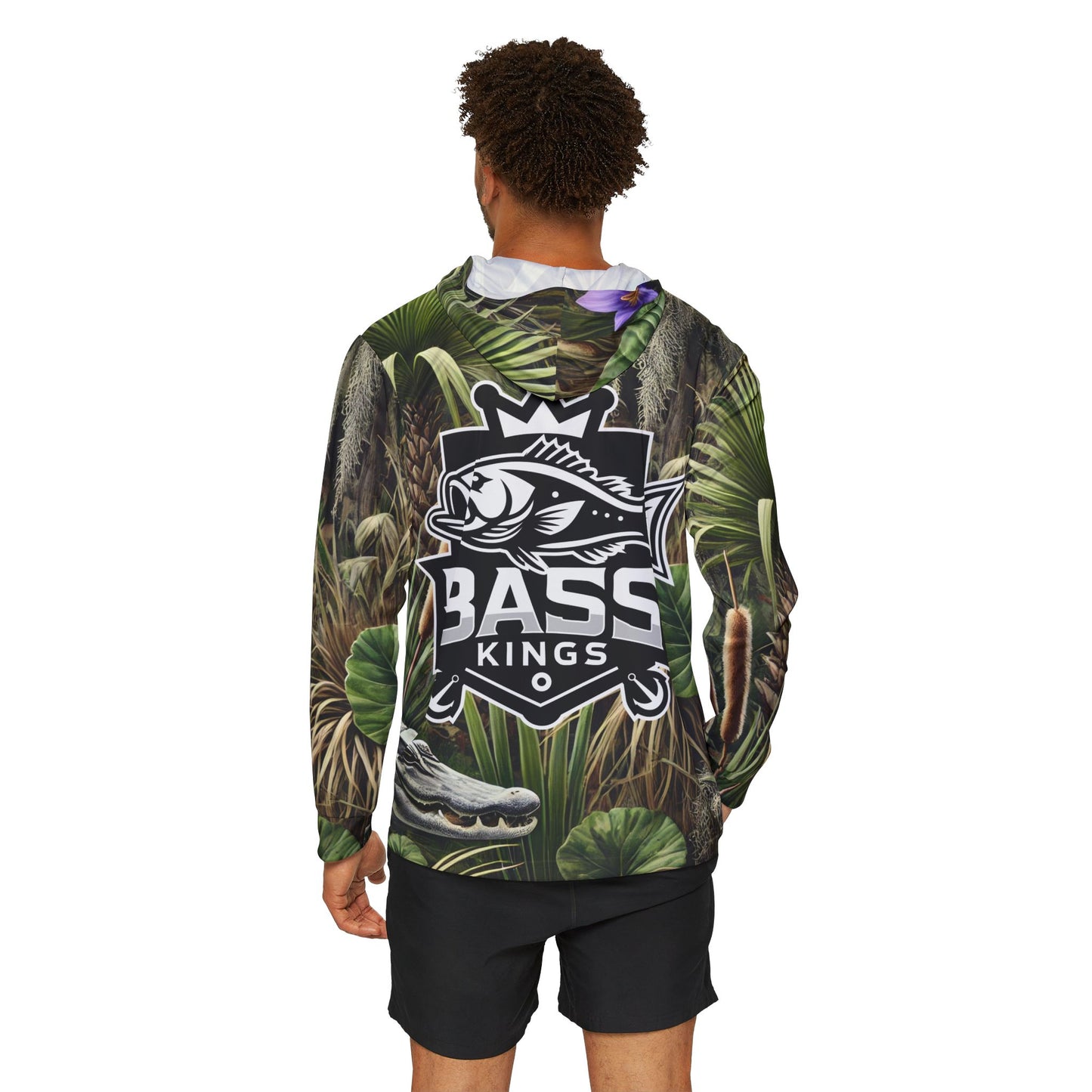 Bass Kings Outdoor Camo UPF Fishing Shirt (Hooded)