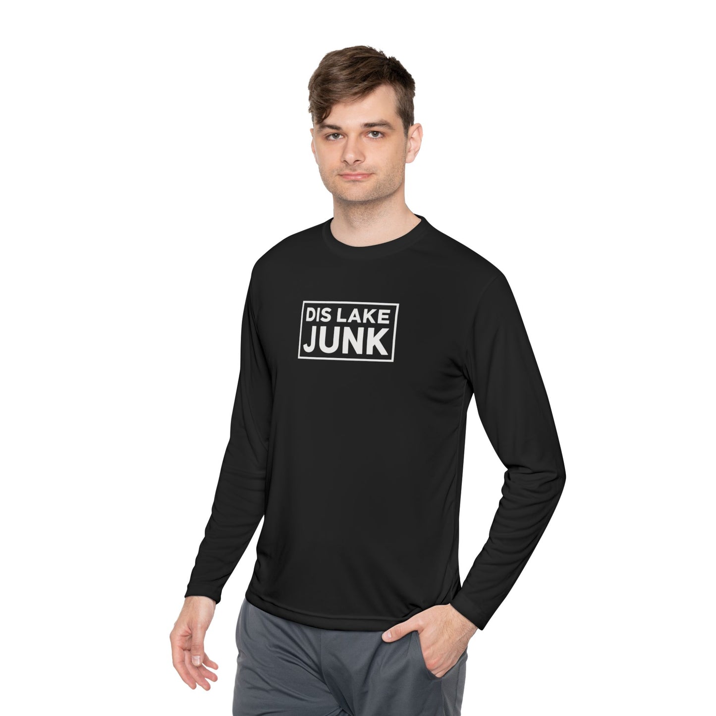'DIS LAKE JUNK' Casual Shirt Lightweight Long Sleeve Tee