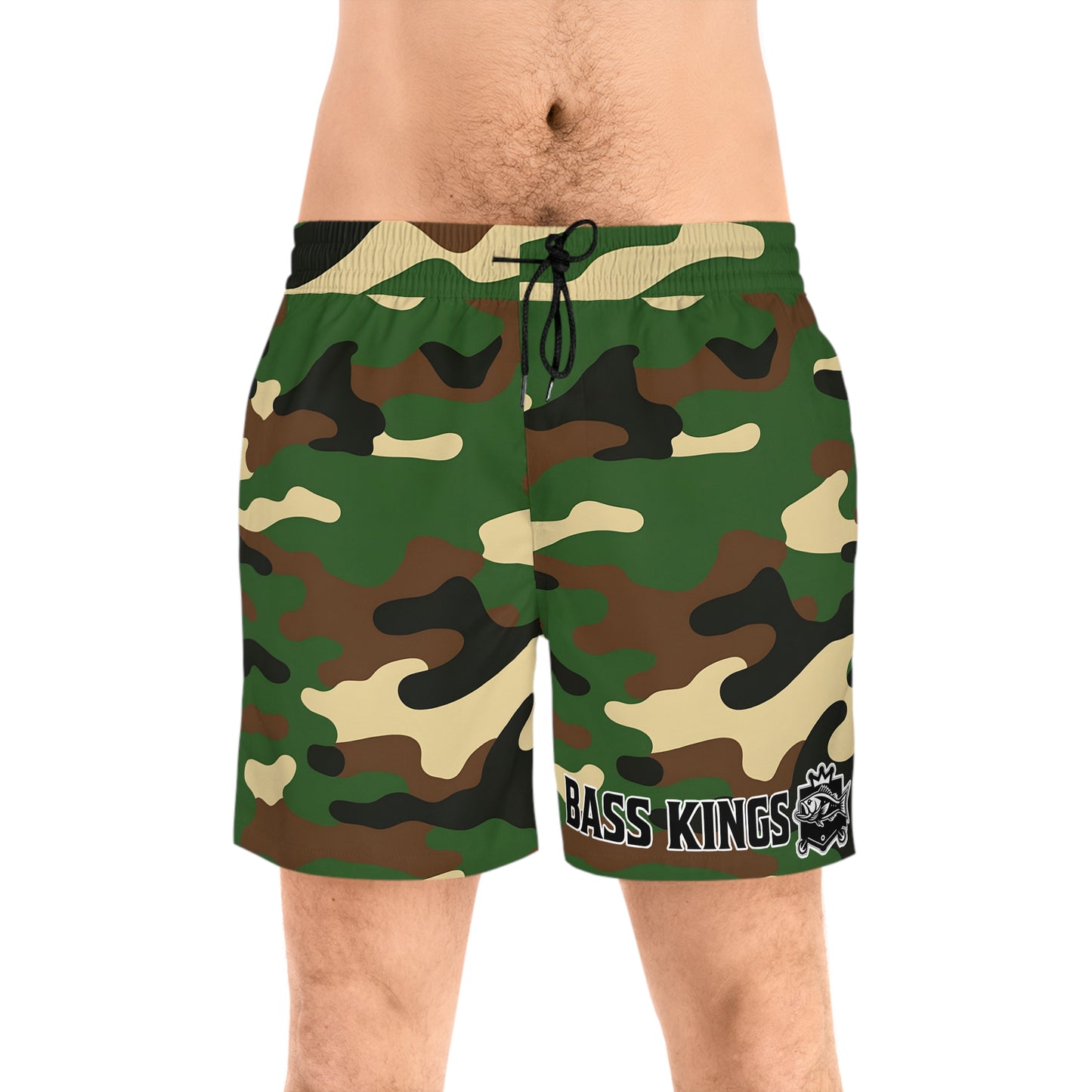 Camo Swim Trunks (Fishing Shorts) Brown