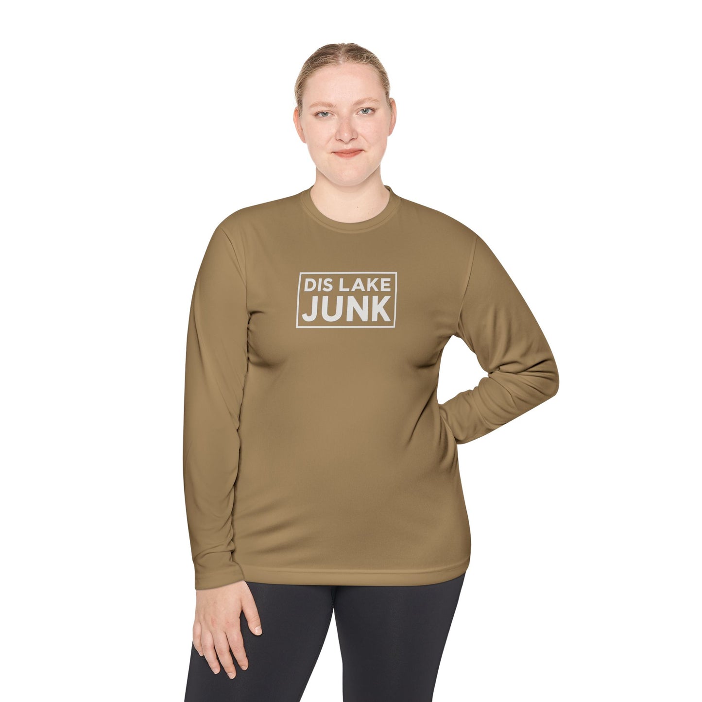 'DIS LAKE JUNK' Casual Shirt Lightweight Long Sleeve Tee