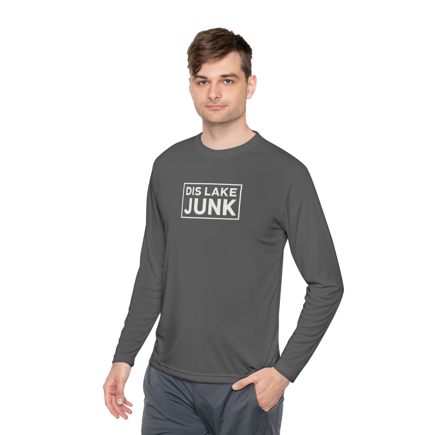 'DIS LAKE JUNK' Casual Shirt Lightweight Long Sleeve Tee
