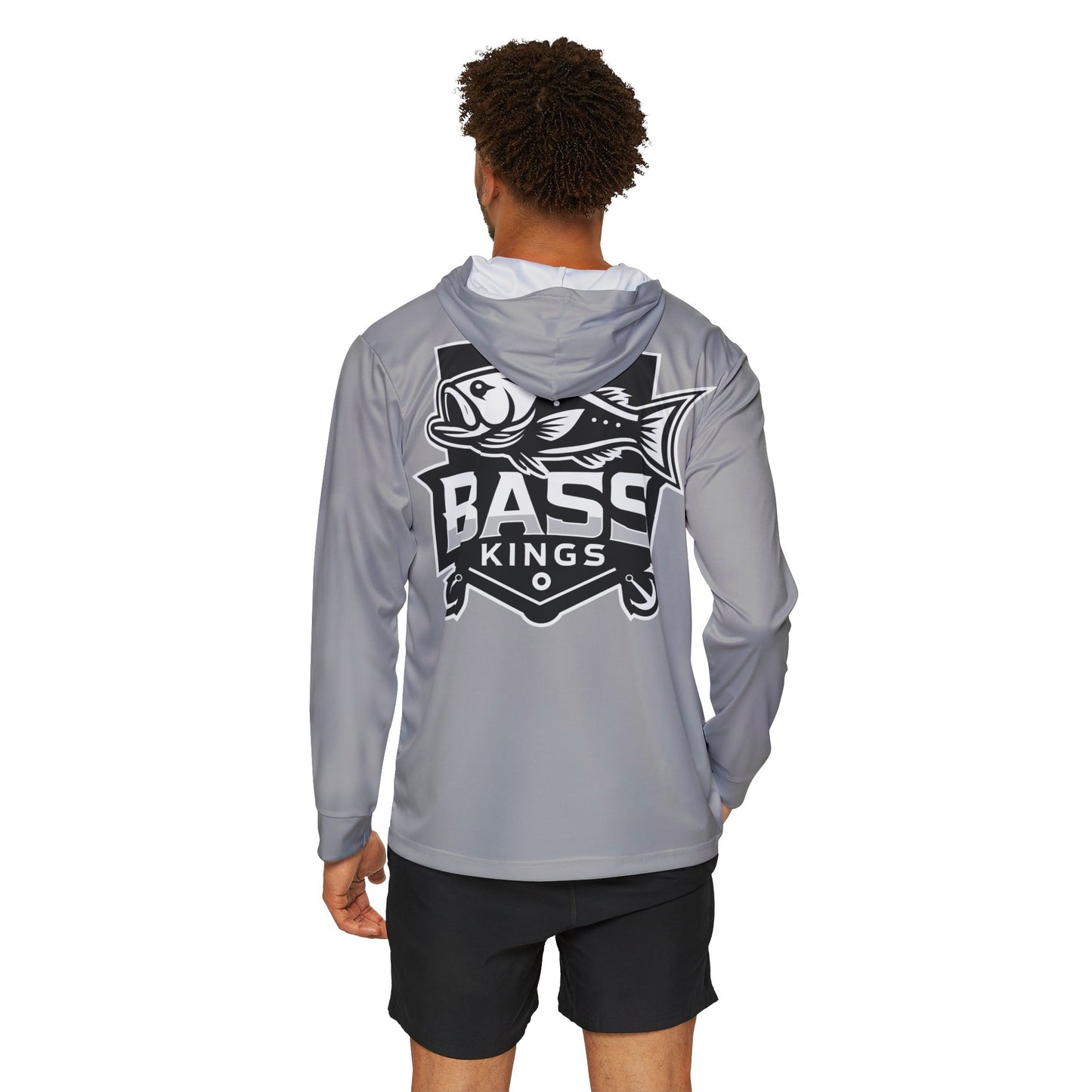 Silver Bass Kings Men's Fishing UPF Shirt (Hoodie)