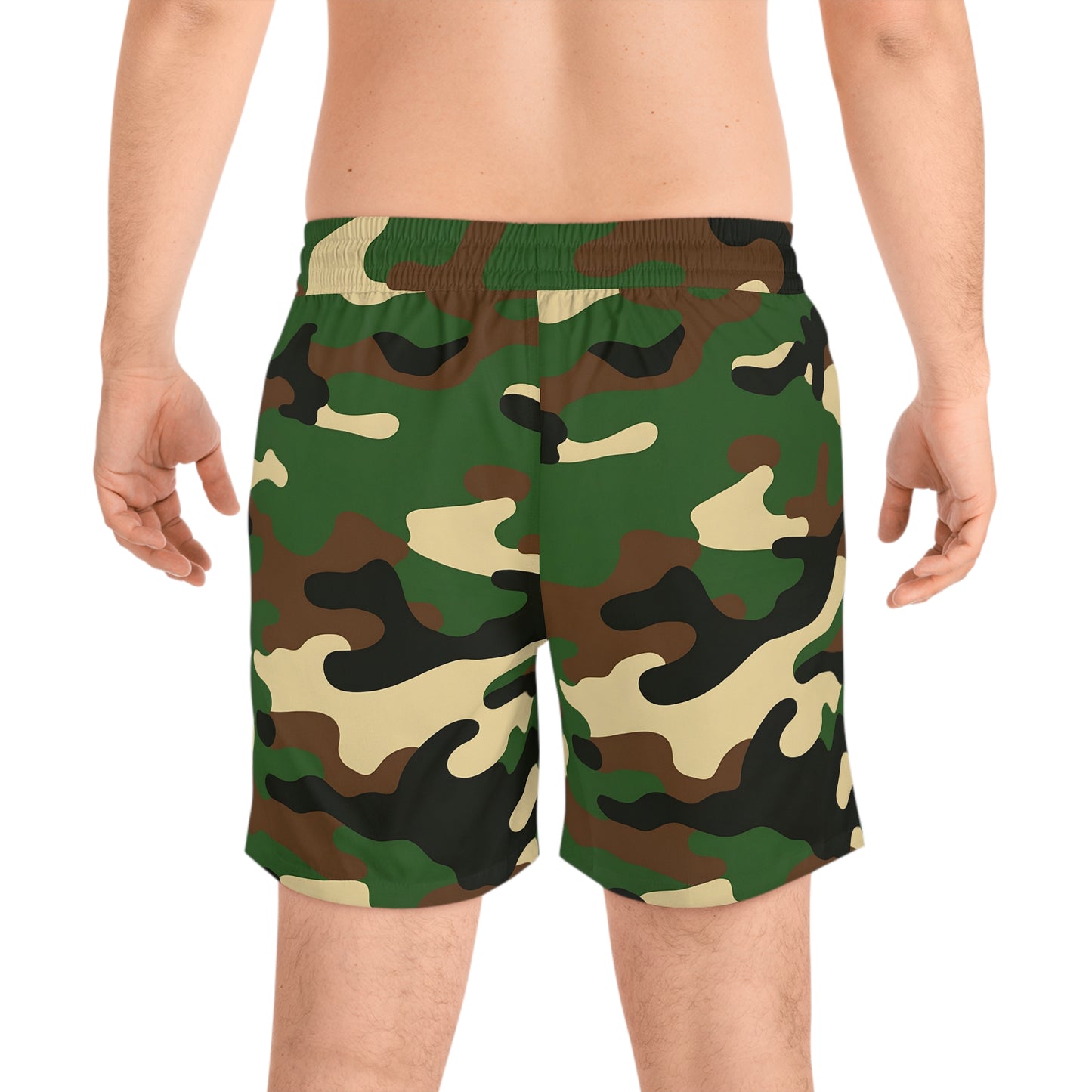 Camo Swim Trunks (Fishing Shorts) Brown