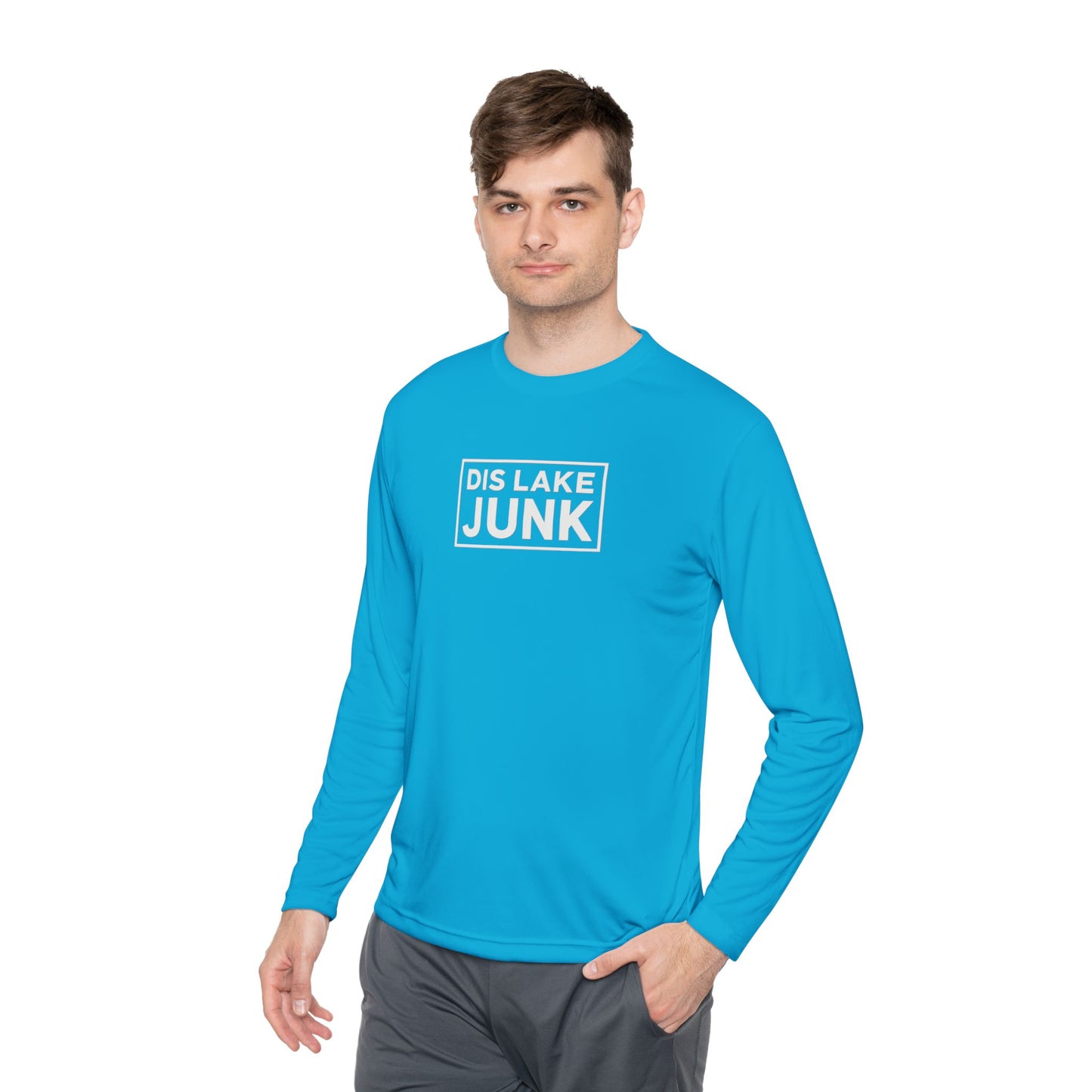 'DIS LAKE JUNK' Casual Shirt Lightweight Long Sleeve Tee