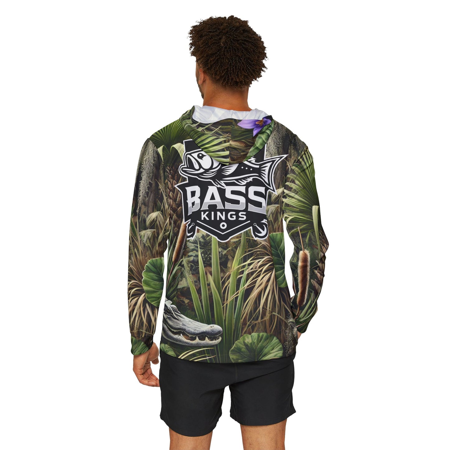 Bass Kings Outdoor Florida Camo UPF Fishing Shirt (Hooded)