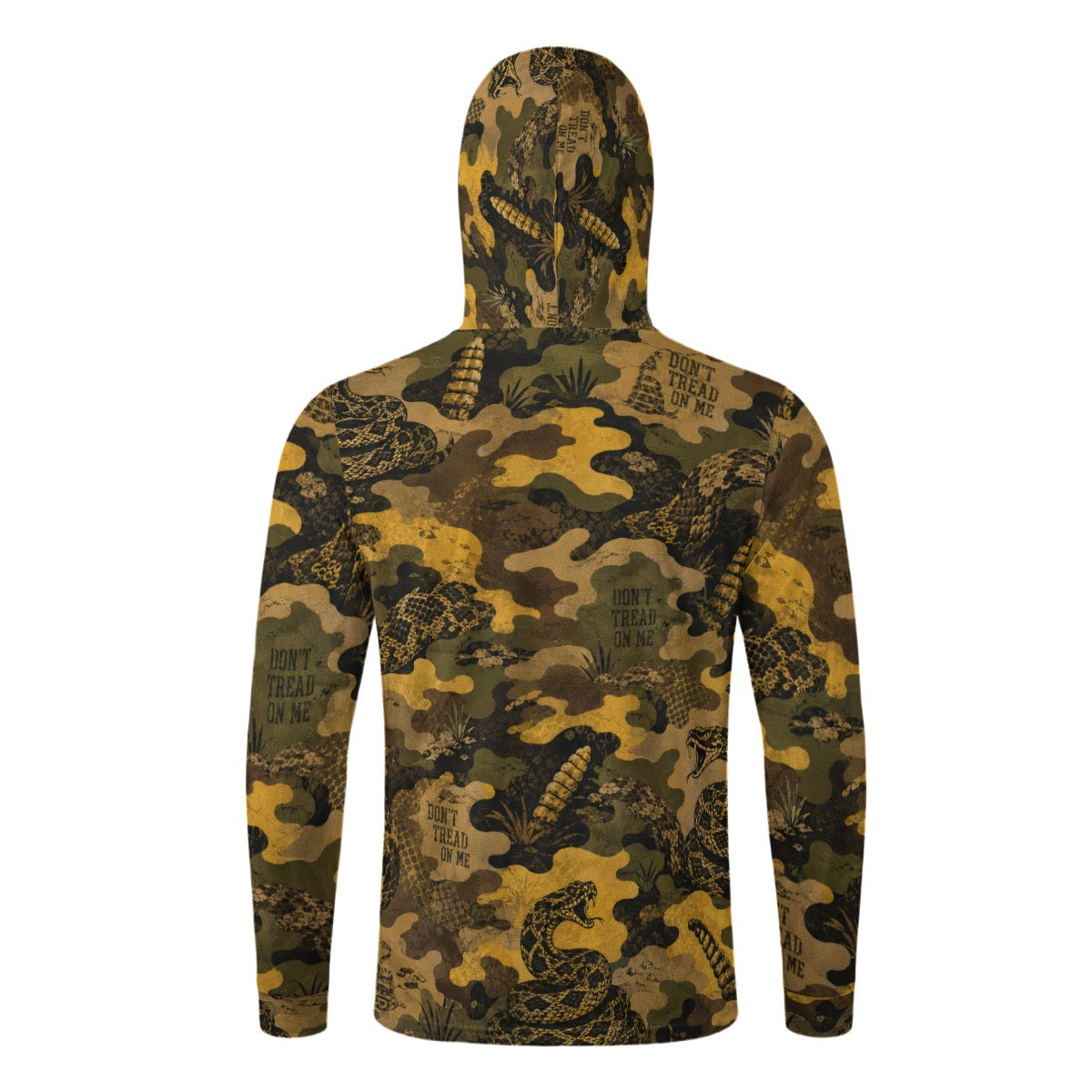 Don’t Tread On Me Bass Kings™ Camo Performance Sun Hoodie with Built-In Face Mask