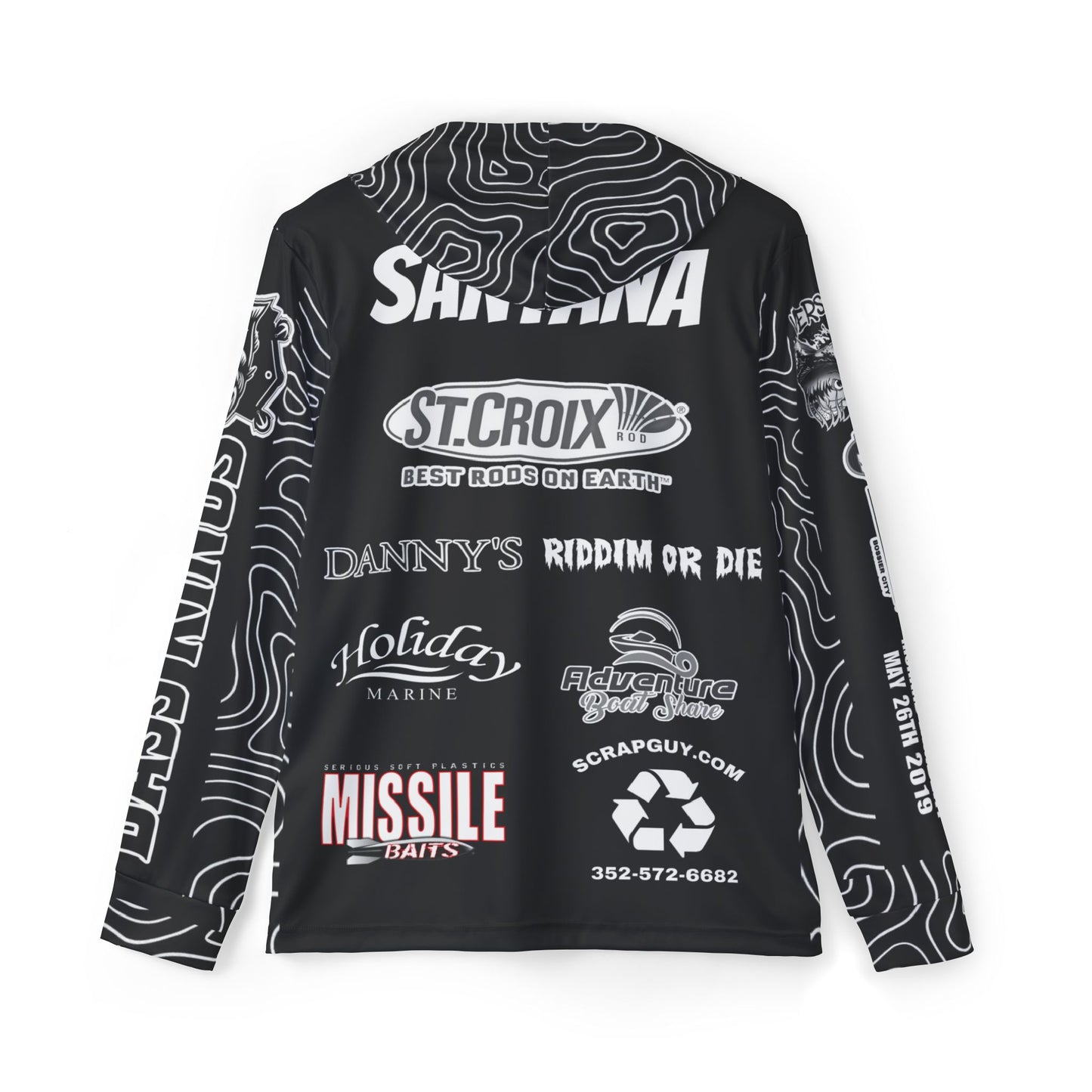 FULLY CUSTOM TOURNAMENT FISHING HOODED JERSEY