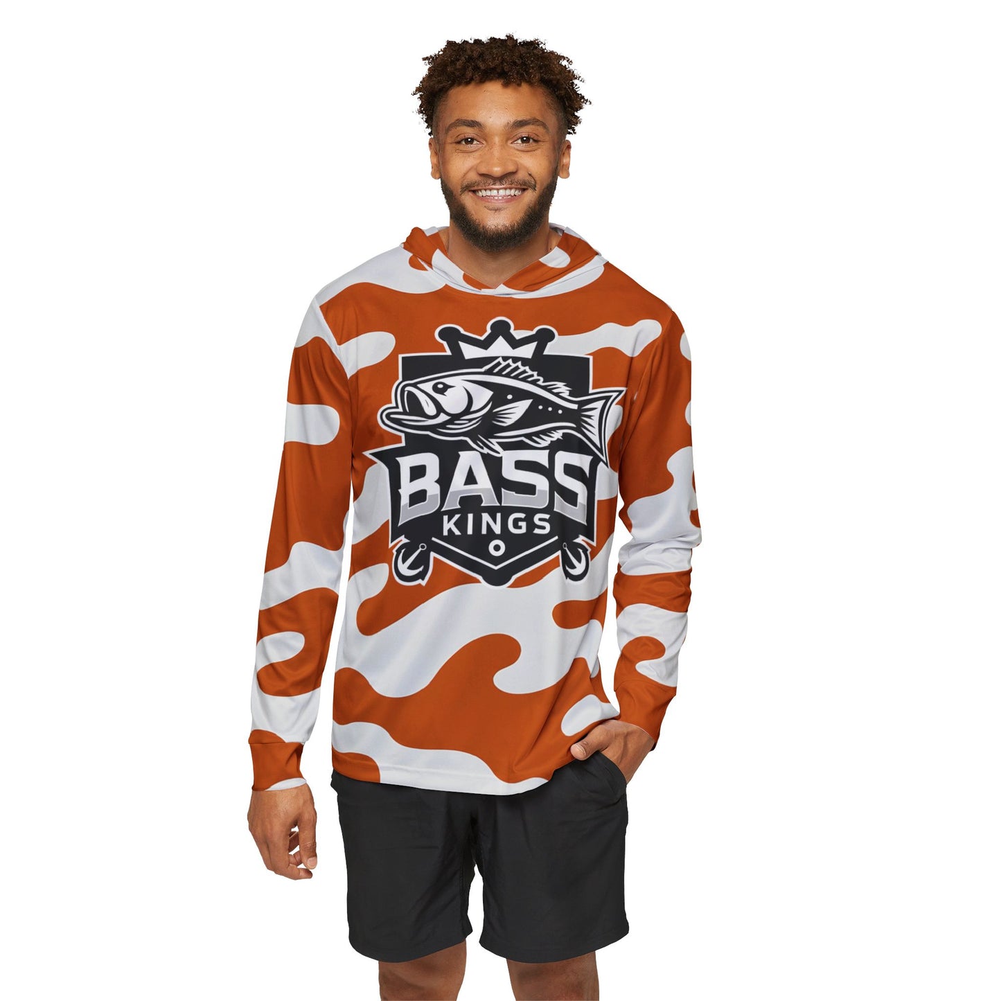 Texas Inspired Camo Bass Kings Men's Fishing UPF Shirt (Hoodie)