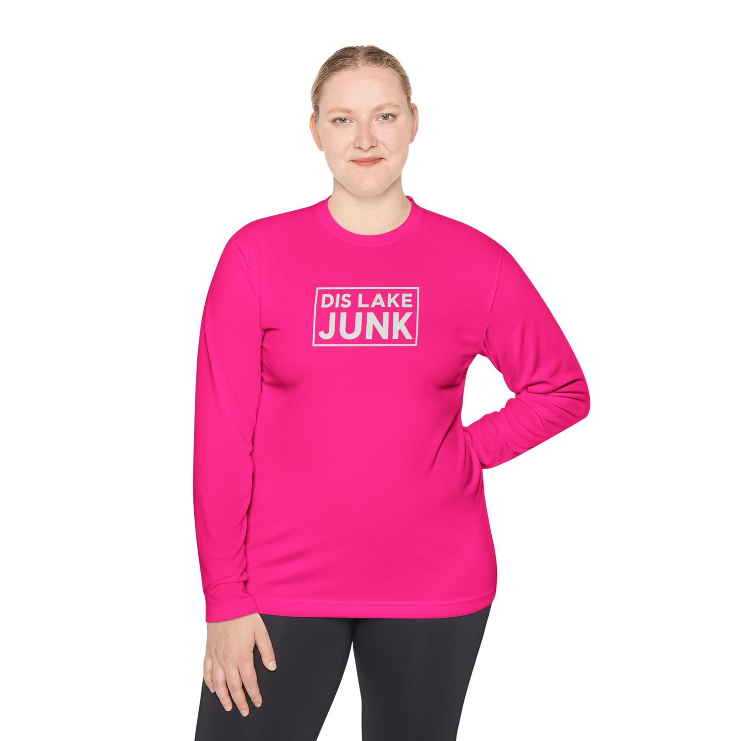 'DIS LAKE JUNK' Casual Shirt Lightweight Long Sleeve Tee