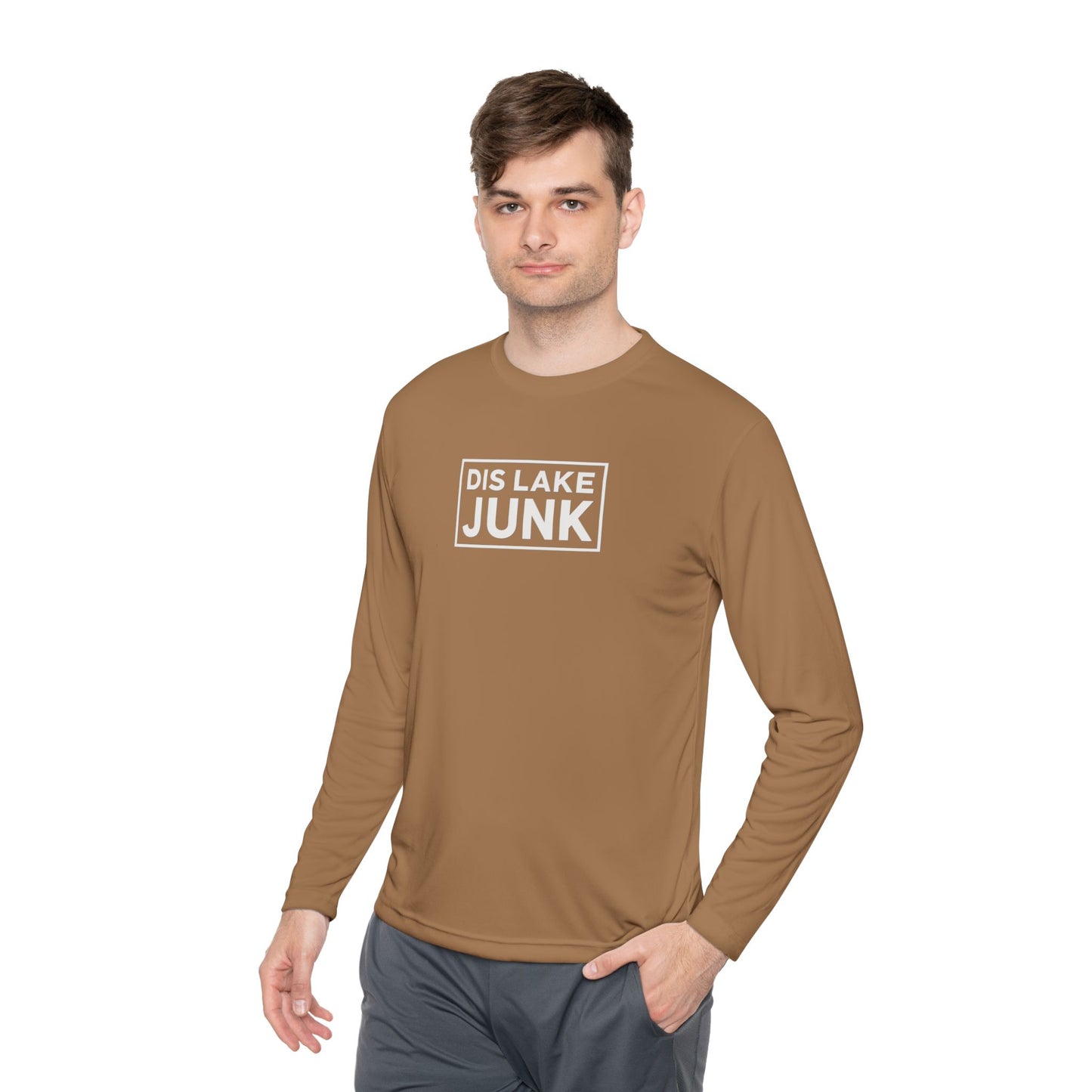 'DIS LAKE JUNK' Casual Shirt Lightweight Long Sleeve Tee