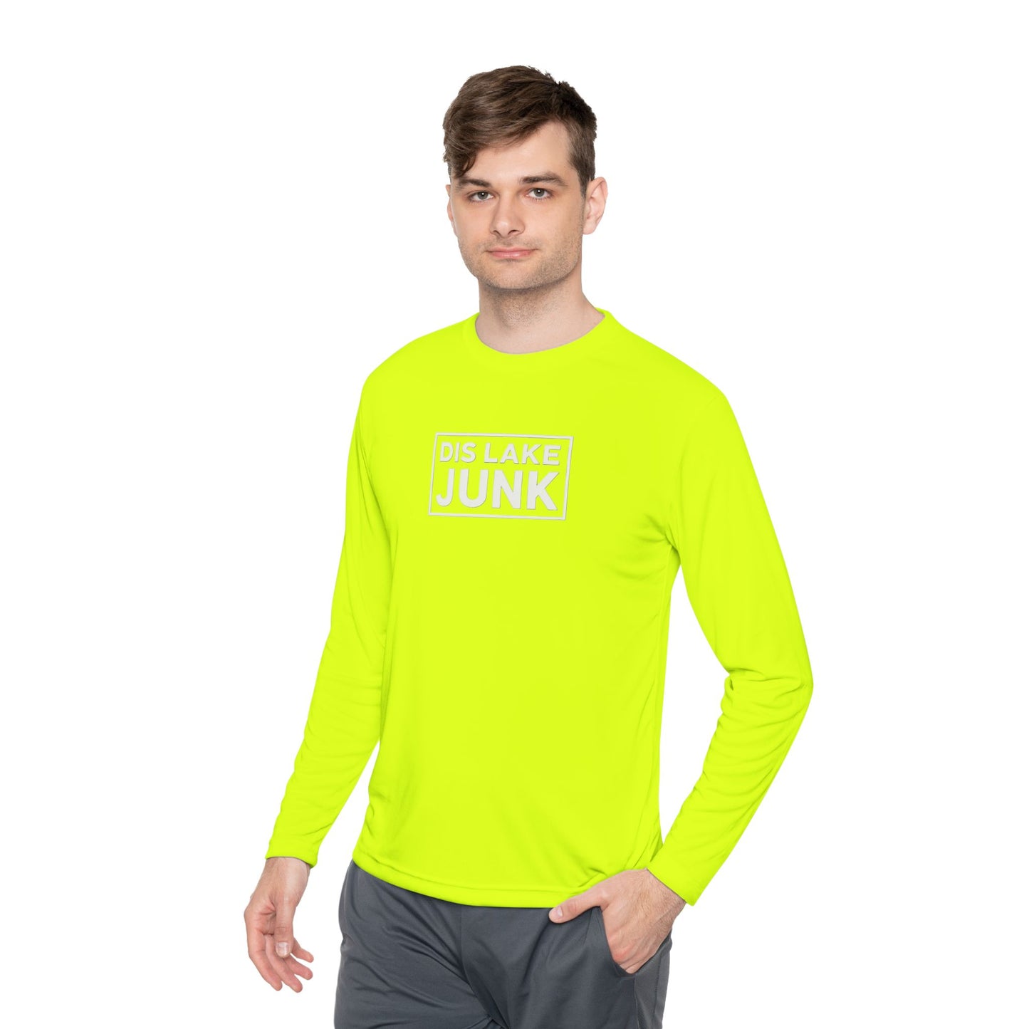 'DIS LAKE JUNK' Casual Shirt Lightweight Long Sleeve Tee