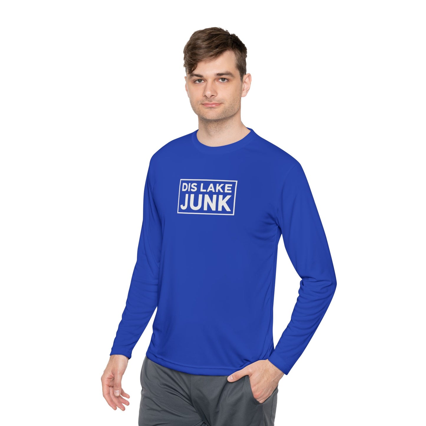 'DIS LAKE JUNK' Casual Shirt Lightweight Long Sleeve Tee
