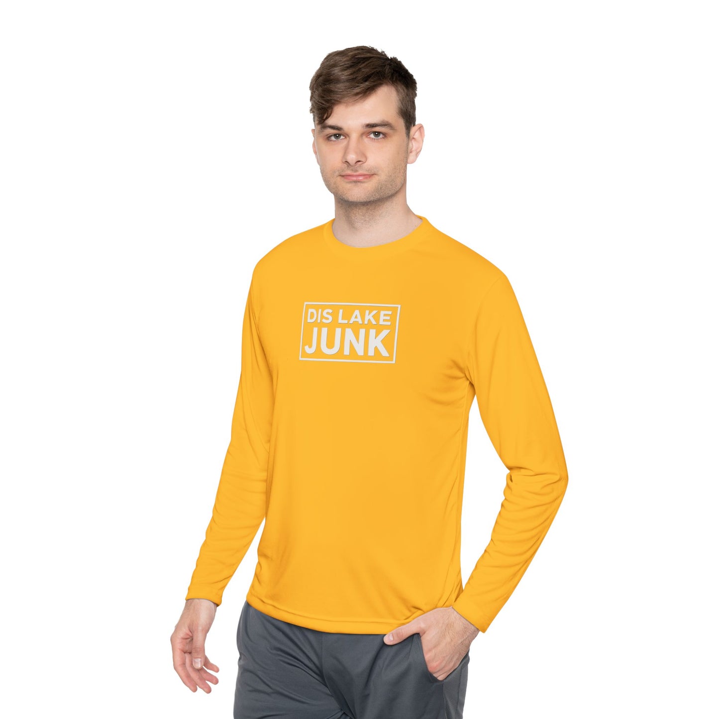 'DIS LAKE JUNK' Casual Shirt Lightweight Long Sleeve Tee