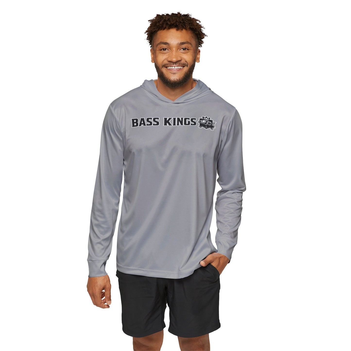 Silver Bass Kings Men's Fishing UPF Shirt (Hoodie)