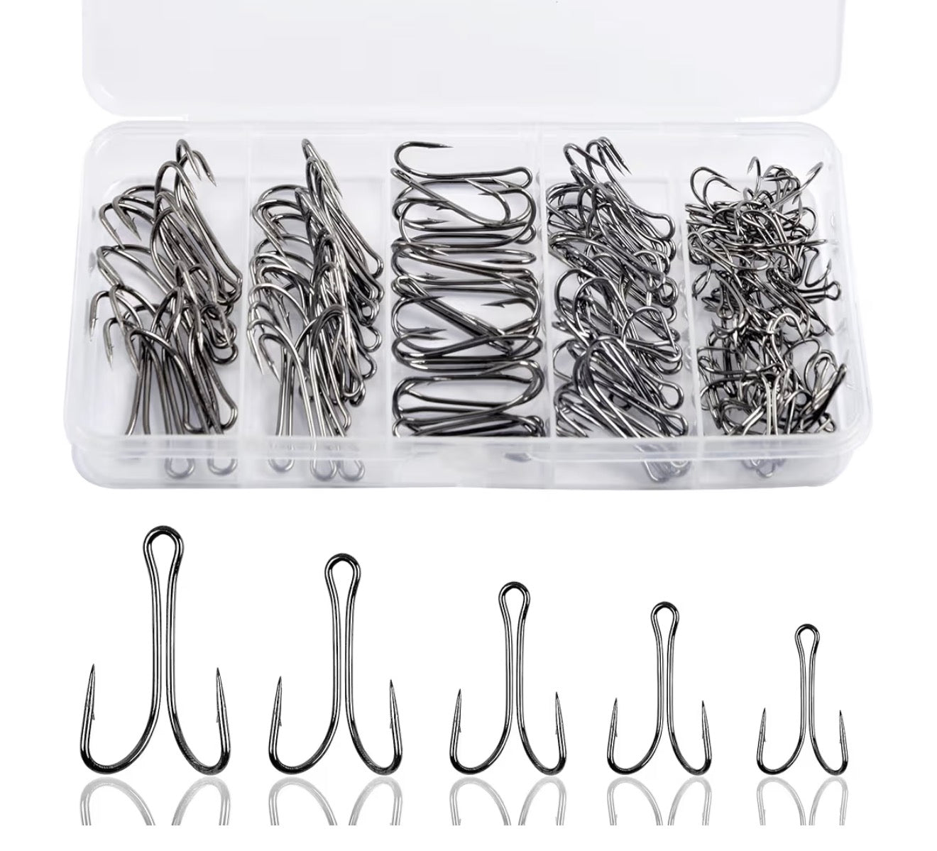 Must Have Coike & Sea Urchin Double Hooks 130PCS – High Carbon Steel O – BASS KINGS
