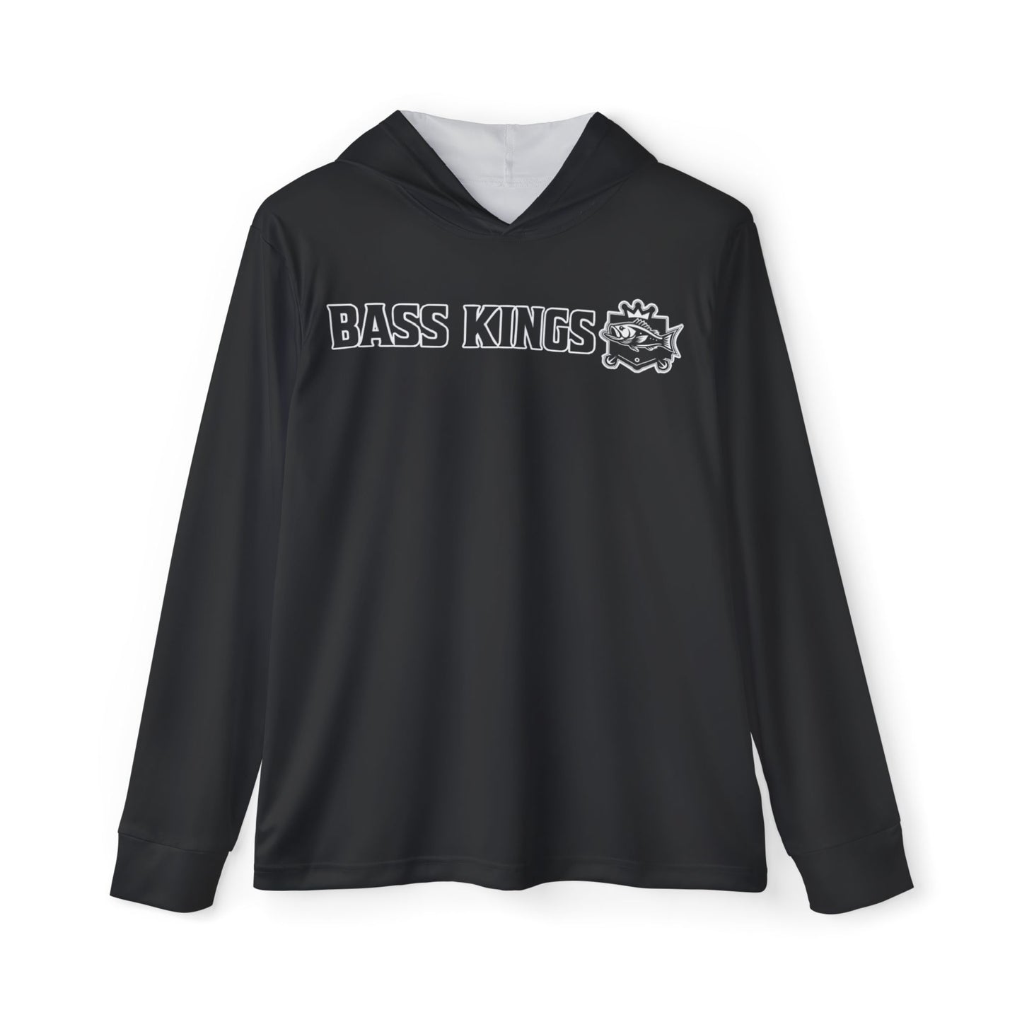 Bass Kings Fishing Co. UPF Performance Hooded Fishing Shirt – Smallmouth, Spotted & Largemouth Bass Edition High Quality