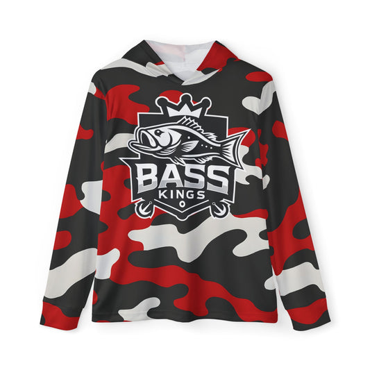 Georgia Inspired Camo Bass Kings Men's Fishing UPF Shirt (Hoodie)