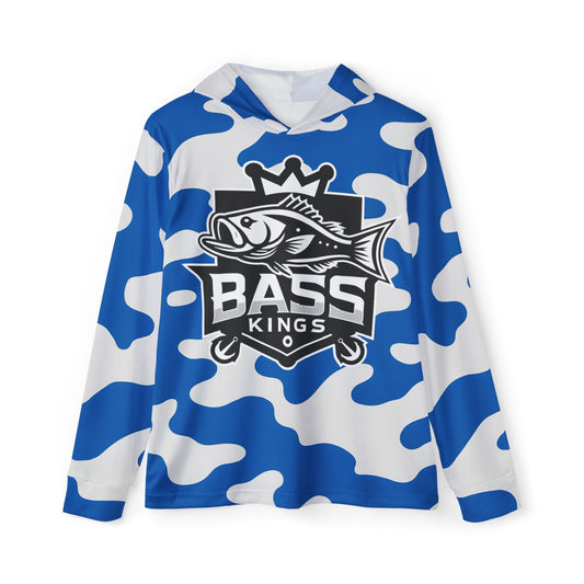 Ole Miss Inspired Camo Bass Kings Men's Fishing UPF Shirt (Hoodie)