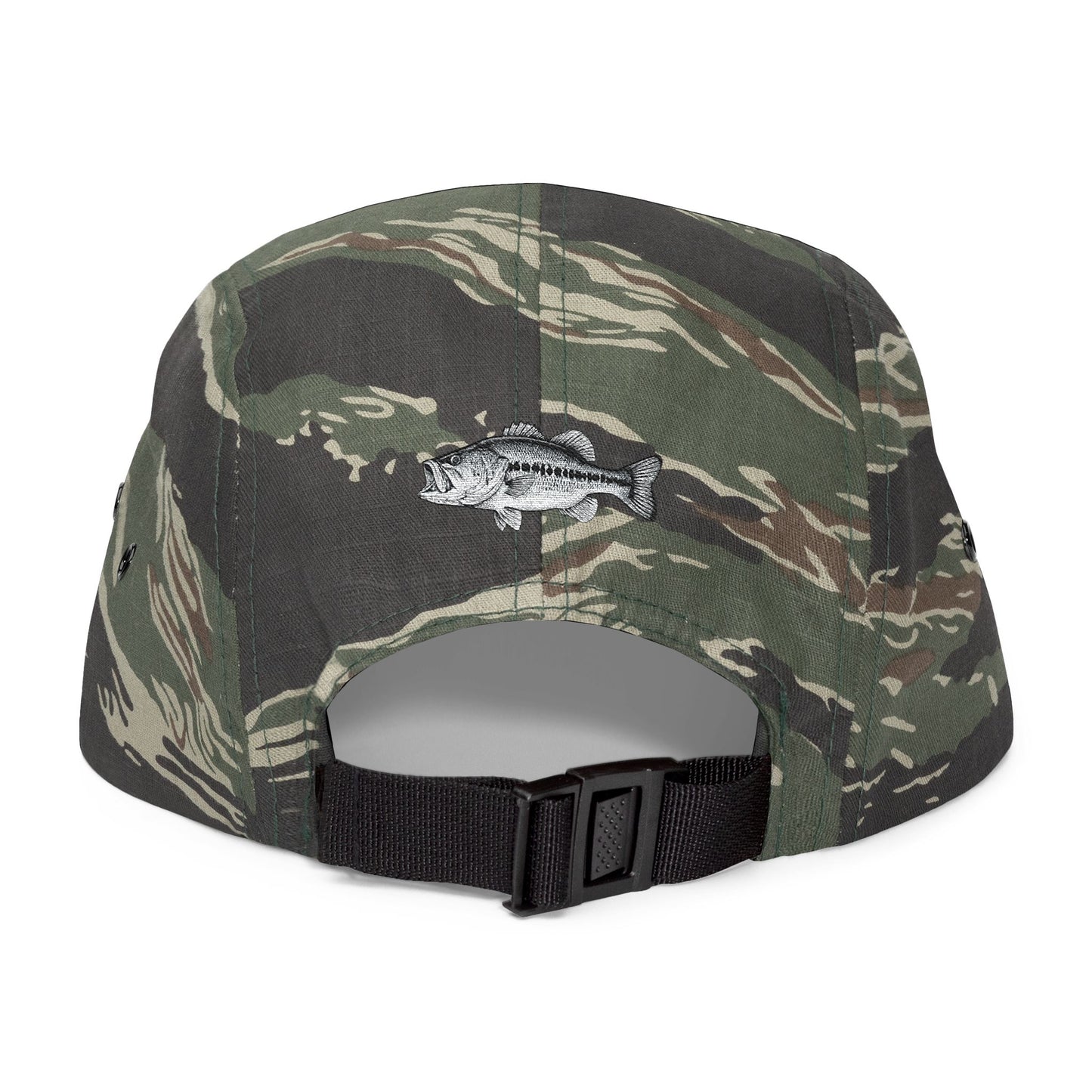 Bass Kings Camo Embroidered 5 Panel Cap With Bass