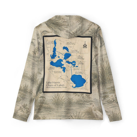 Harris Chain of Lakes Florida Wildlife UPF Long-Sleeve Hooded Shirt — Unisex Hoodie