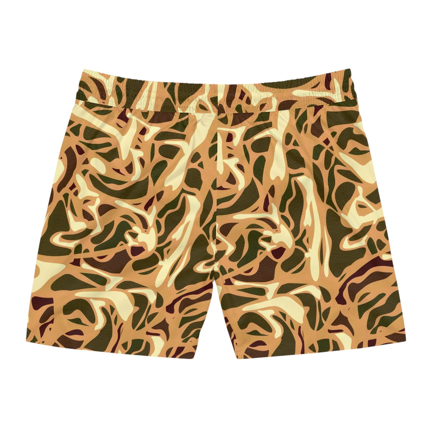 Hunting Camo Swim Trunks (Fishing Shorts) Brown