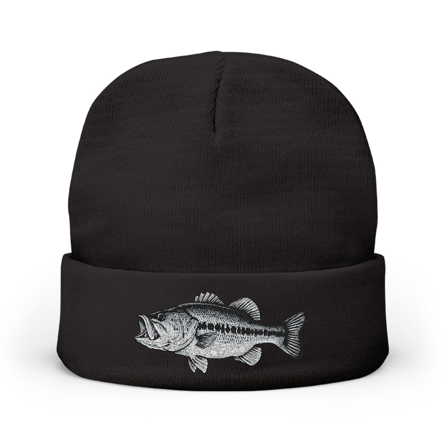 Basskings Largemouth Fishing Embroidered Beanie