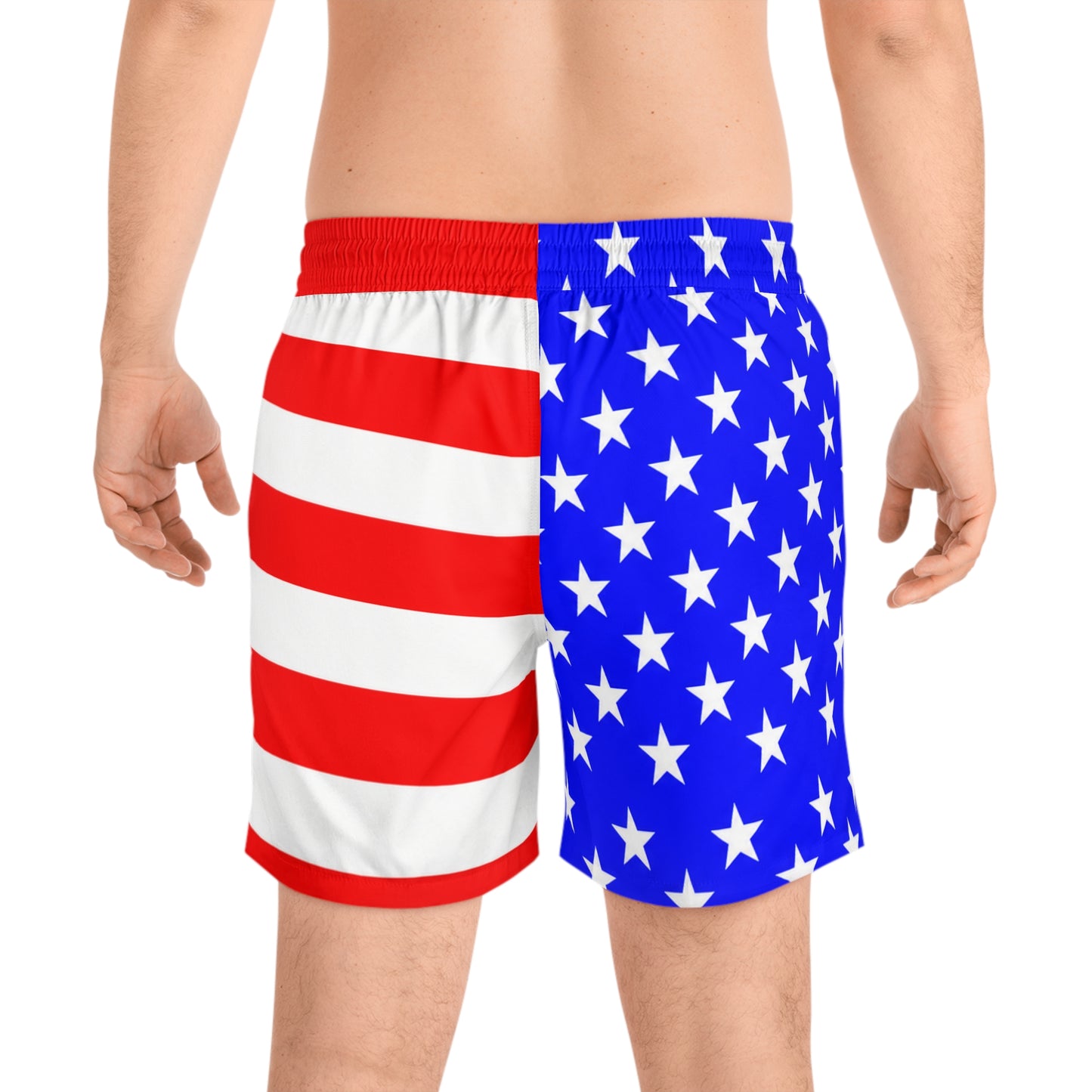 American Flag Mid-Length Shorts — Patriotic Men’s