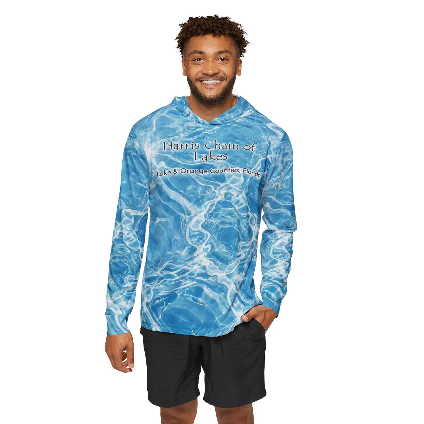 Harris Chain of Lakes UPF Long-Sleeve Hooded Shirt — Unisex Hoodie High Quality