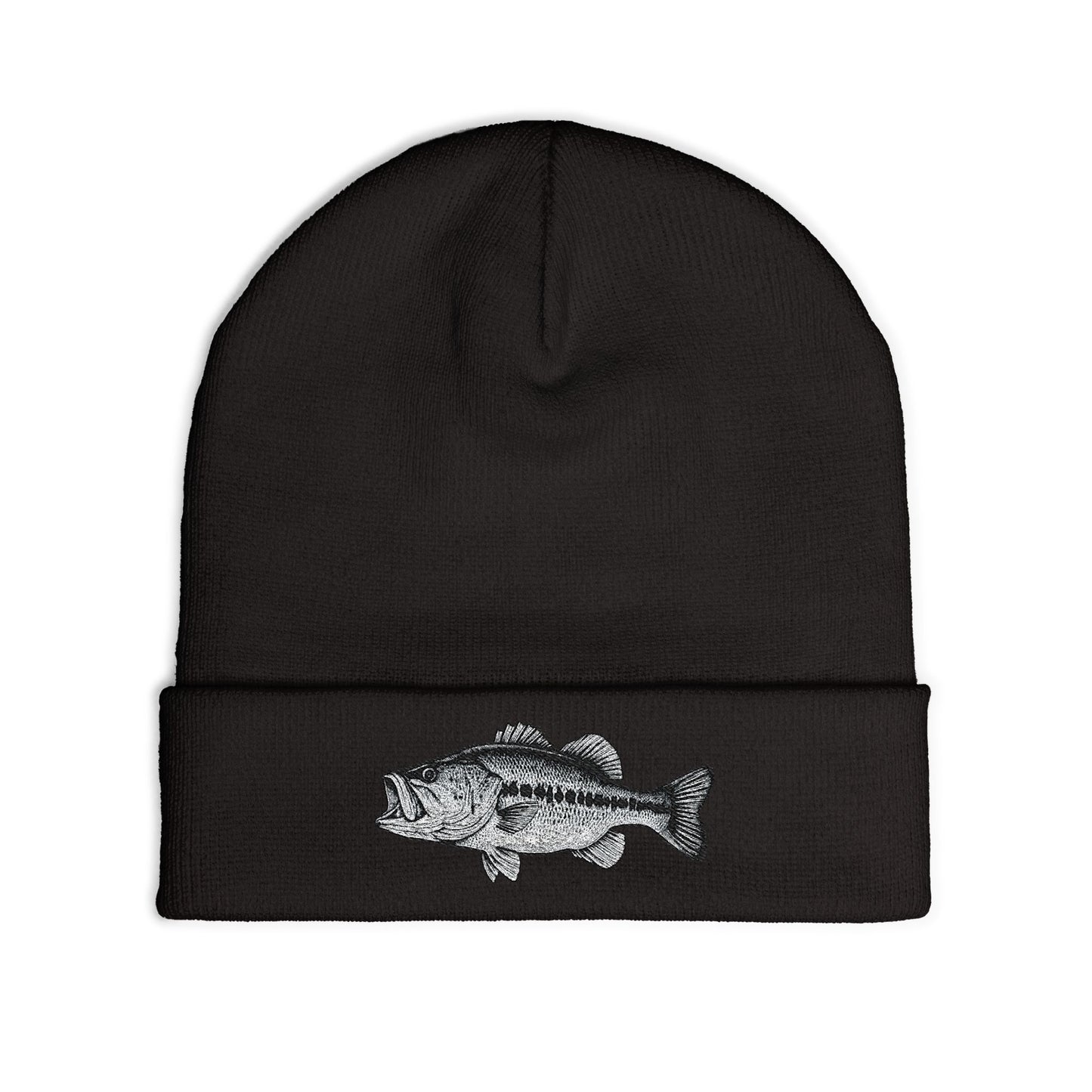 Basskings Largemouth Fishing Embroidered Beanie