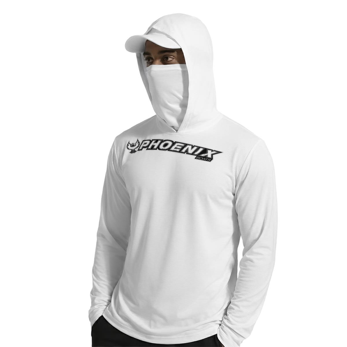 All-Over Print Men’s Sun Protection Hoodie with Face Cover and Thumb Holes