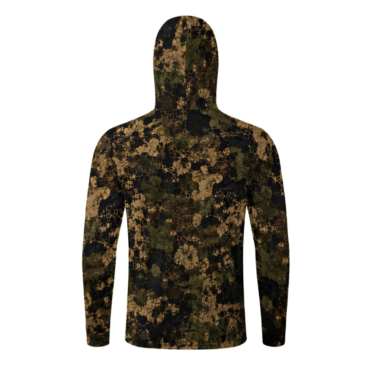 All-Over Print Men’s Sun Protection Hoodie with Face Cover and Thumb Holes