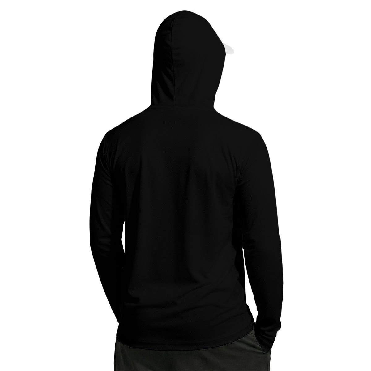 All-Over Print Men’s Sun Protection Hoodie with Face Cover and Thumb Holes