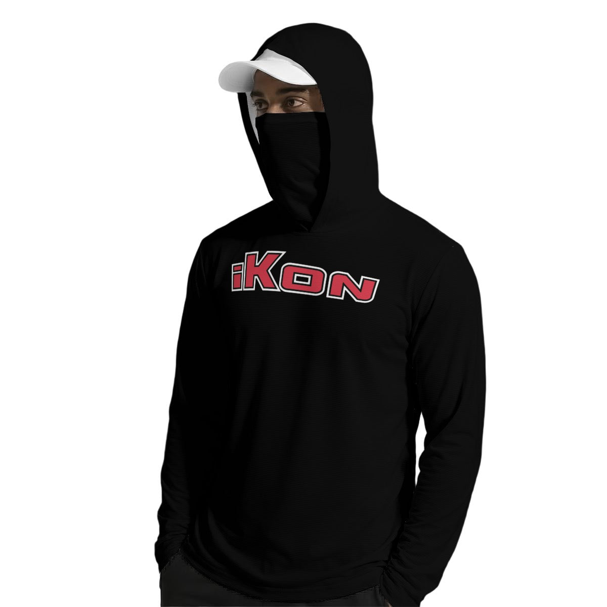 ikon Men’s Sun Protection Hoodie with Face Cover and Thumb Holes