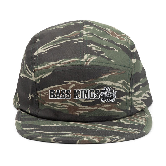 Bass Kings Camo Embroidered 5 Panel Cap With Bass