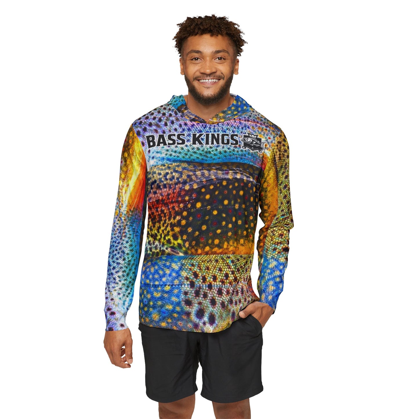 Bass Kings Ultimate Trout Series Performance Fishing Hoodie – Fresh & Saltwater Edition High Quality