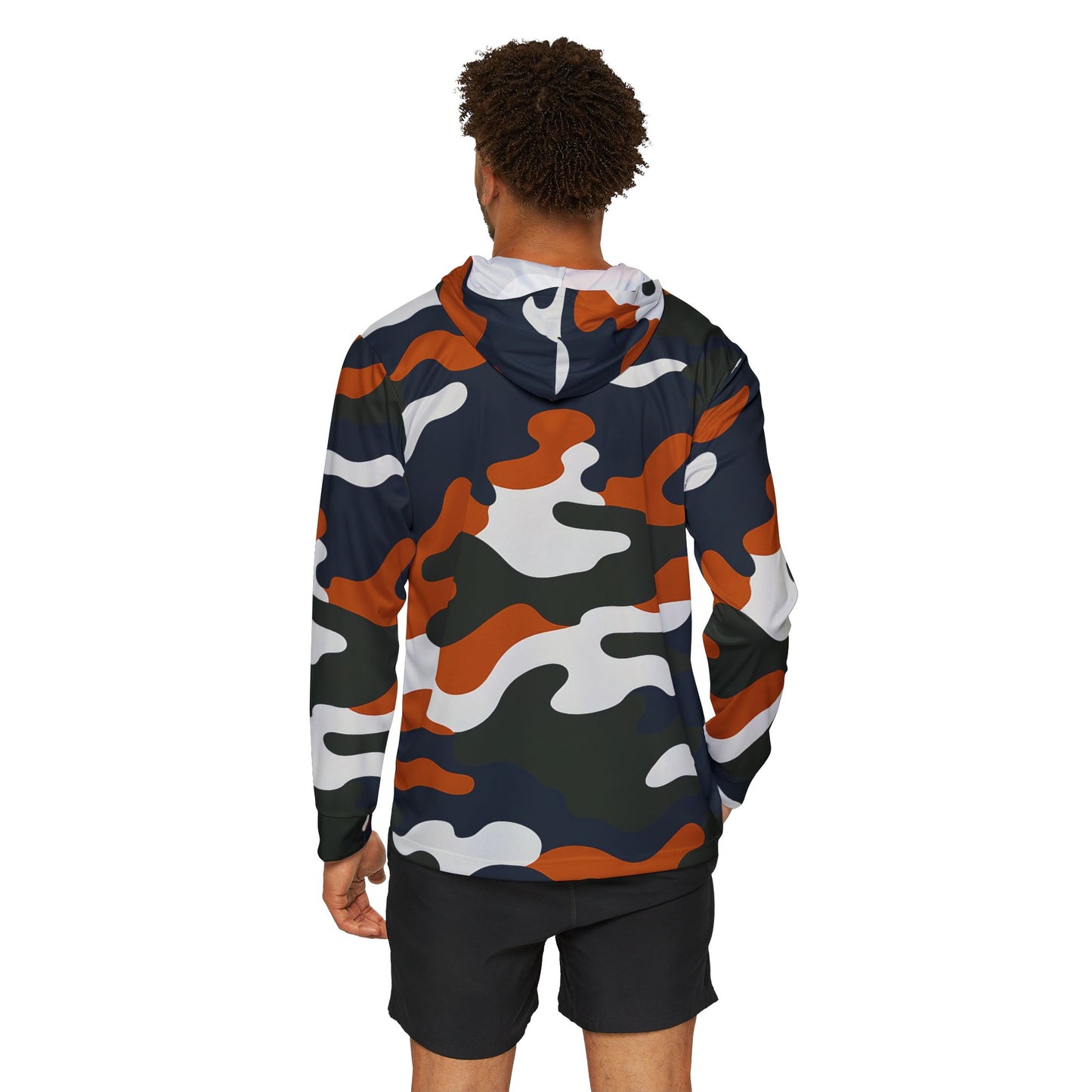 Auburn Inspired Camo Bass Kings Men's Fishing UPF Shirt (Hoodie)