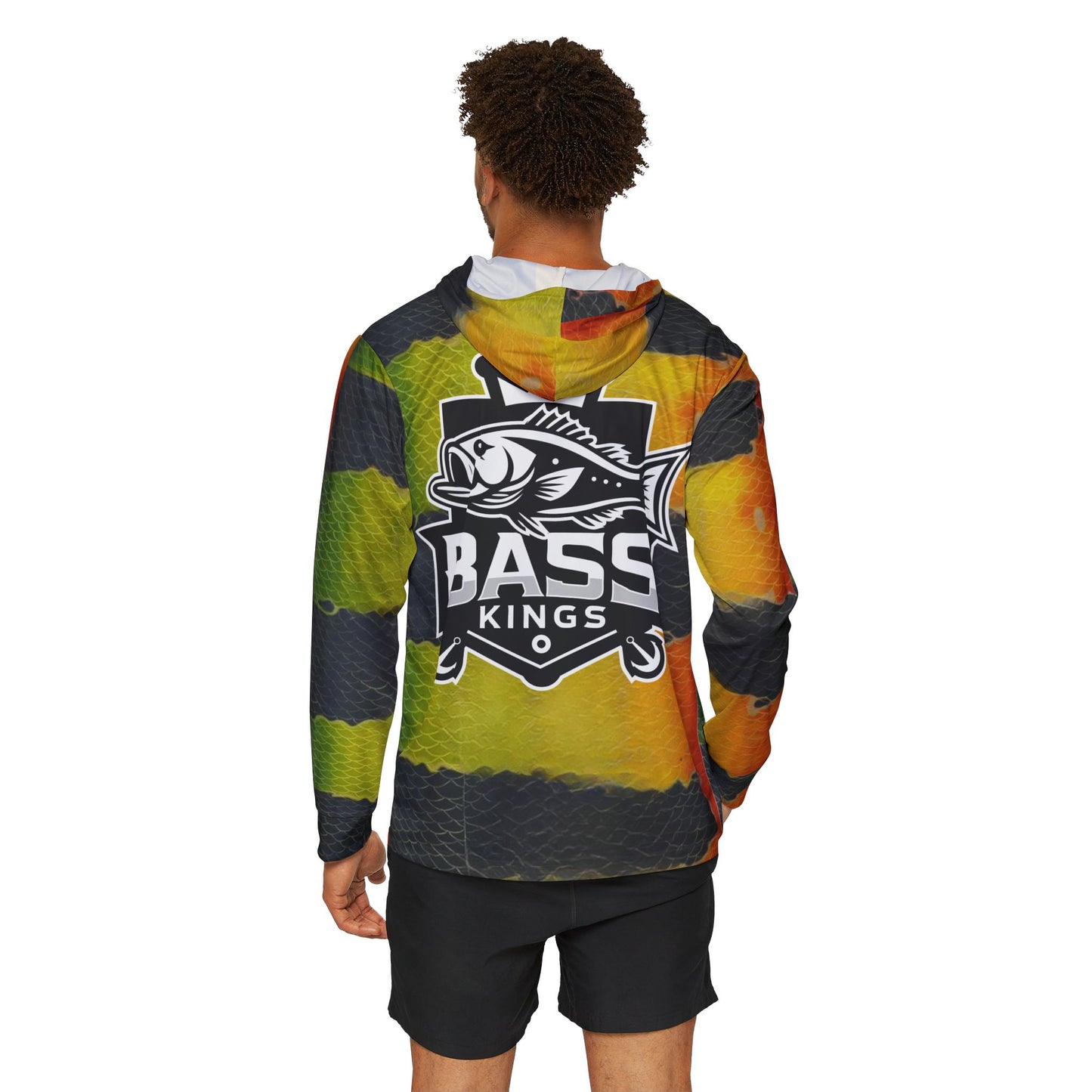 Bass Kings Peacock UPF Fishing Shirt Hooded