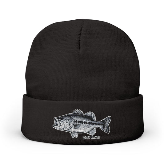 Basskings Largemouth Fishing Embroidered Beanie