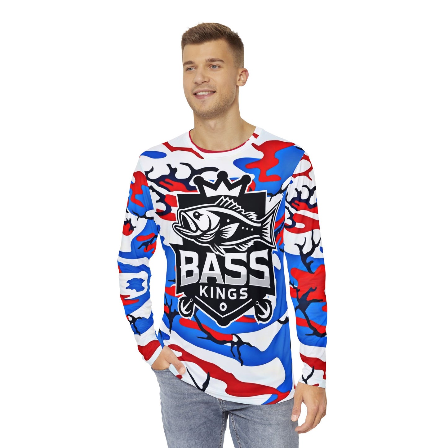 Bass Kings Performance Fishing Shirt  (American Flag)