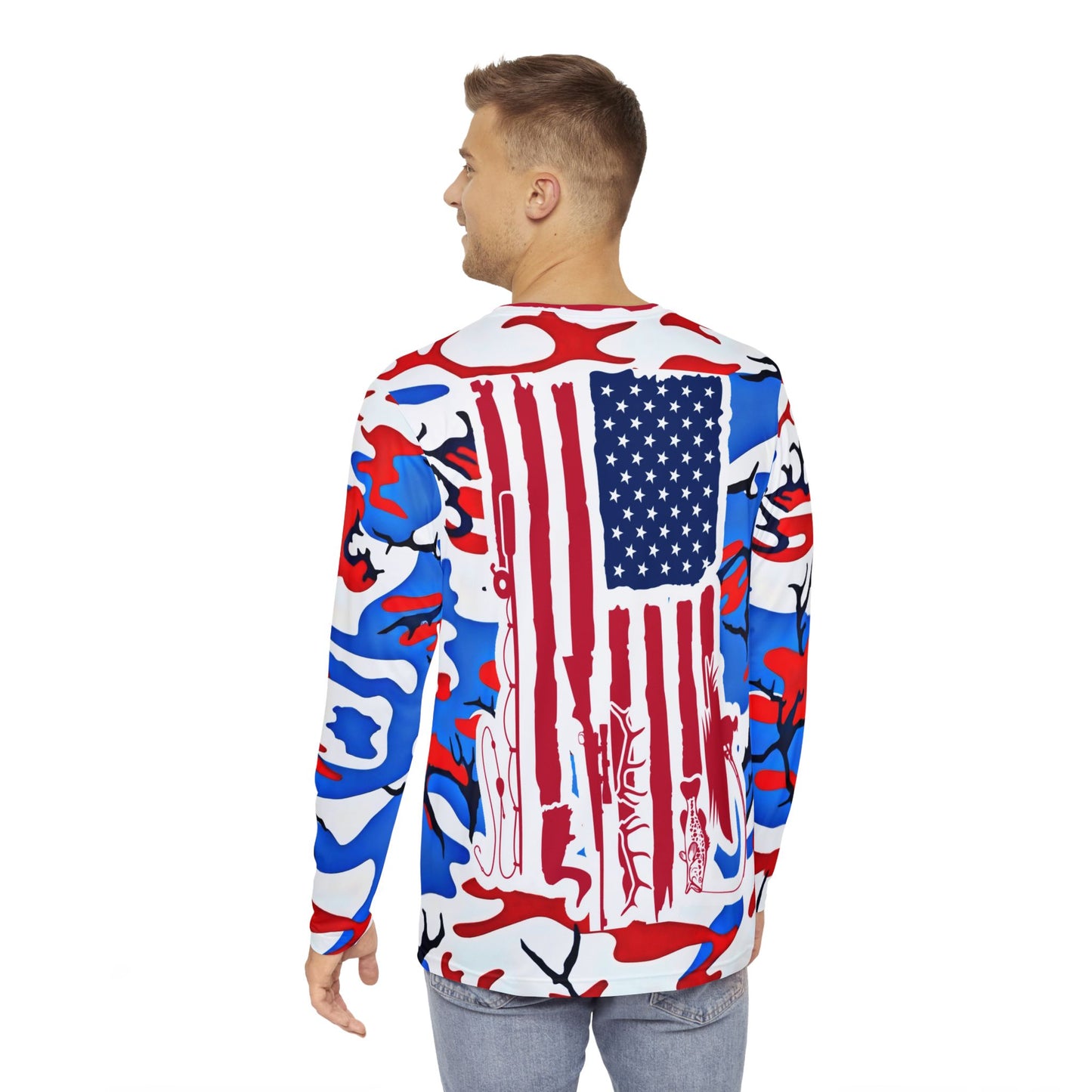Bass Kings Performance Fishing Shirt  (American Flag)