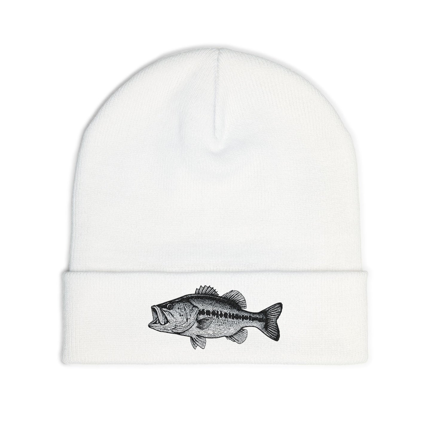 Basskings Largemouth Fishing Embroidered Beanie