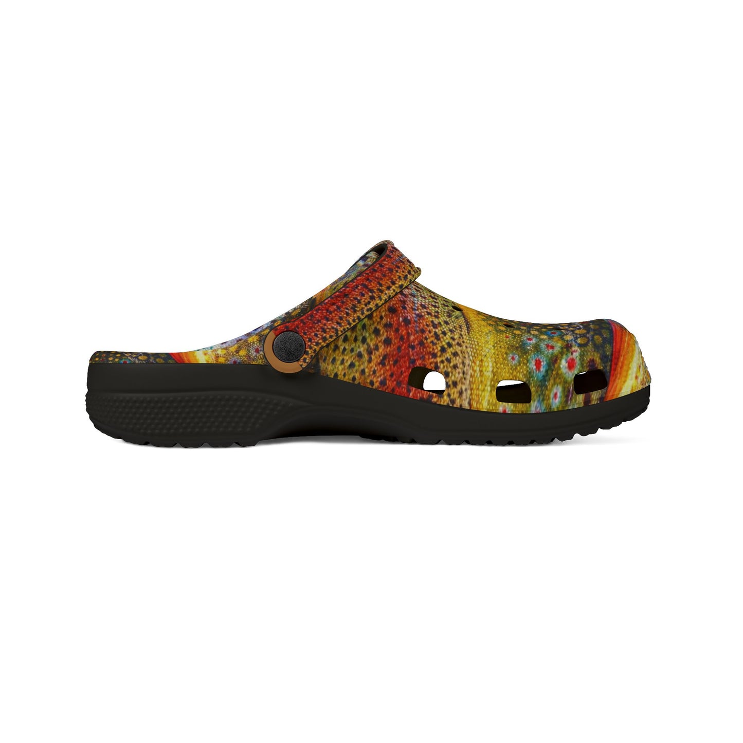 Unisex Colorful Trout Pattern EVA Foam Clogs — Lightweight Water & Garden Shoes