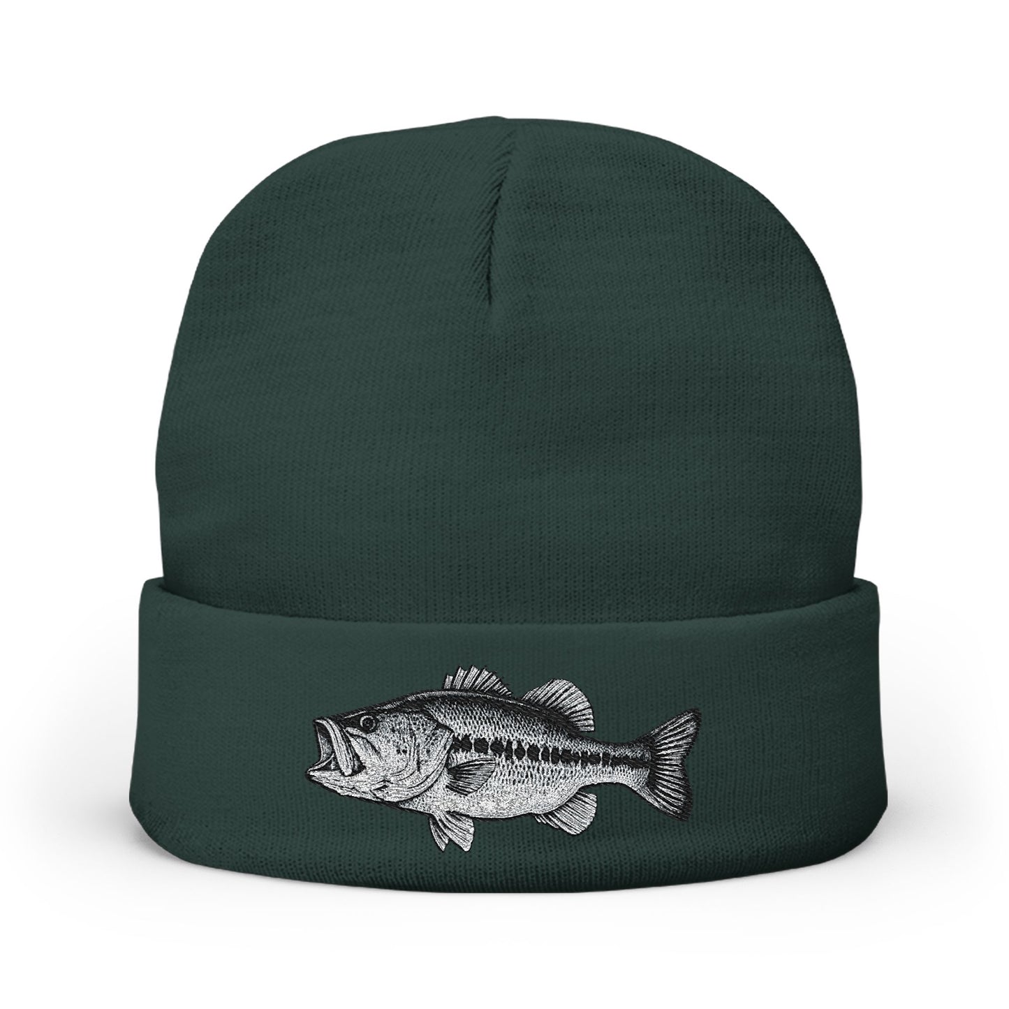 Basskings Largemouth Fishing Embroidered Beanie
