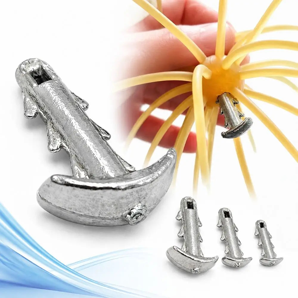 1PC Anti-Slip Sea Urchin Bait Anchor 3/16oz 1/8oz 3/32oz Shaped Sinker Stable with Locking Hook Sea Urchin Bait Hook Tool Integrated Plastic