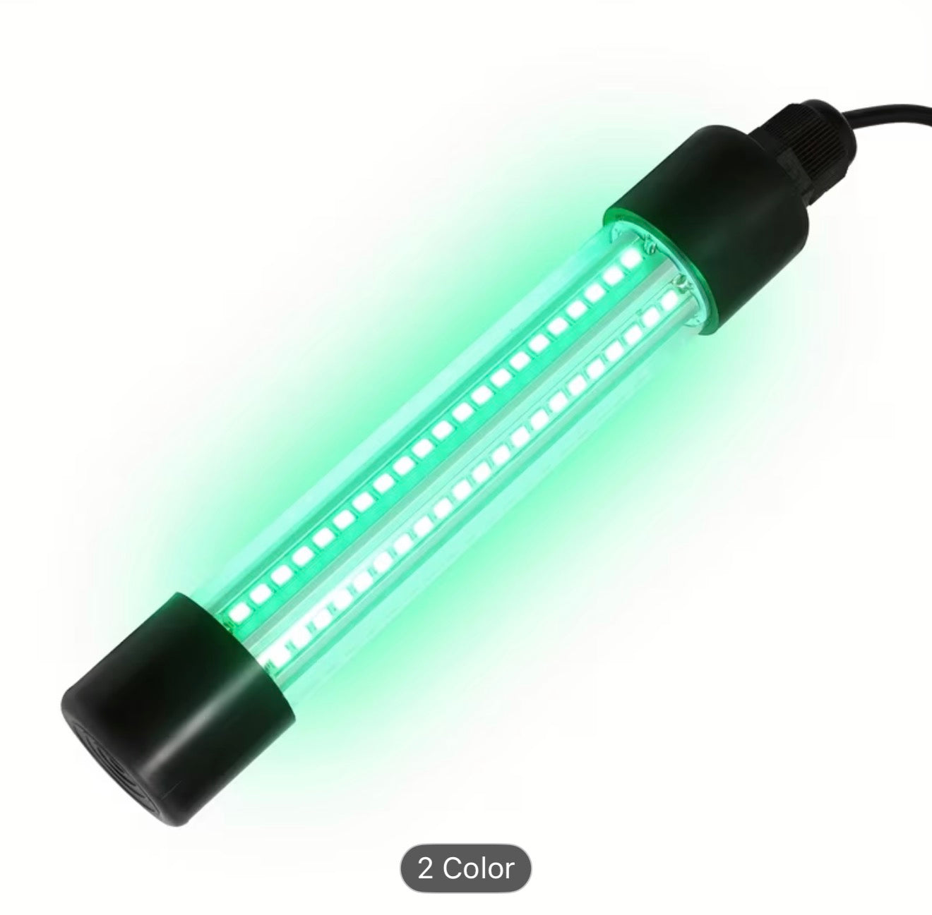 BassKings Green Glow Underwater Fishing Light – Dock + Boat Ready (Fresh & Saltwater)