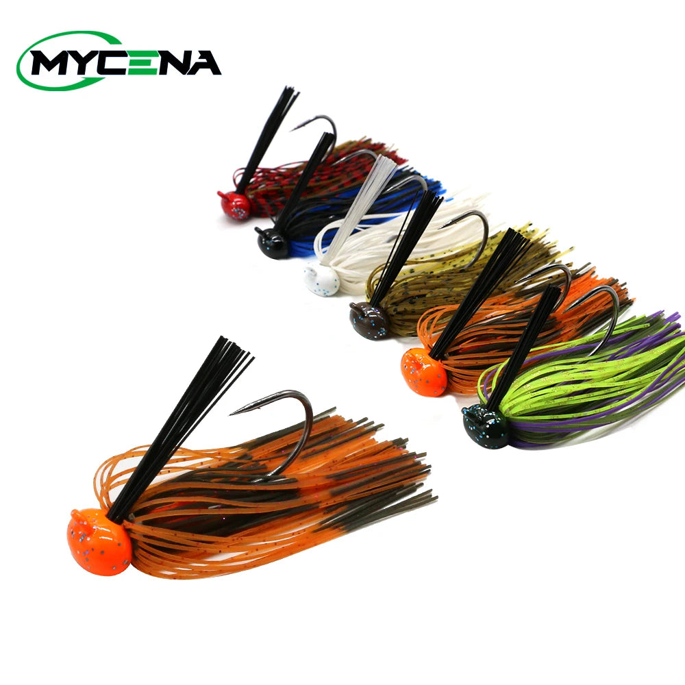 Mycena Bass Fishing Jig Collection – Skip, Football & Swim Jigs