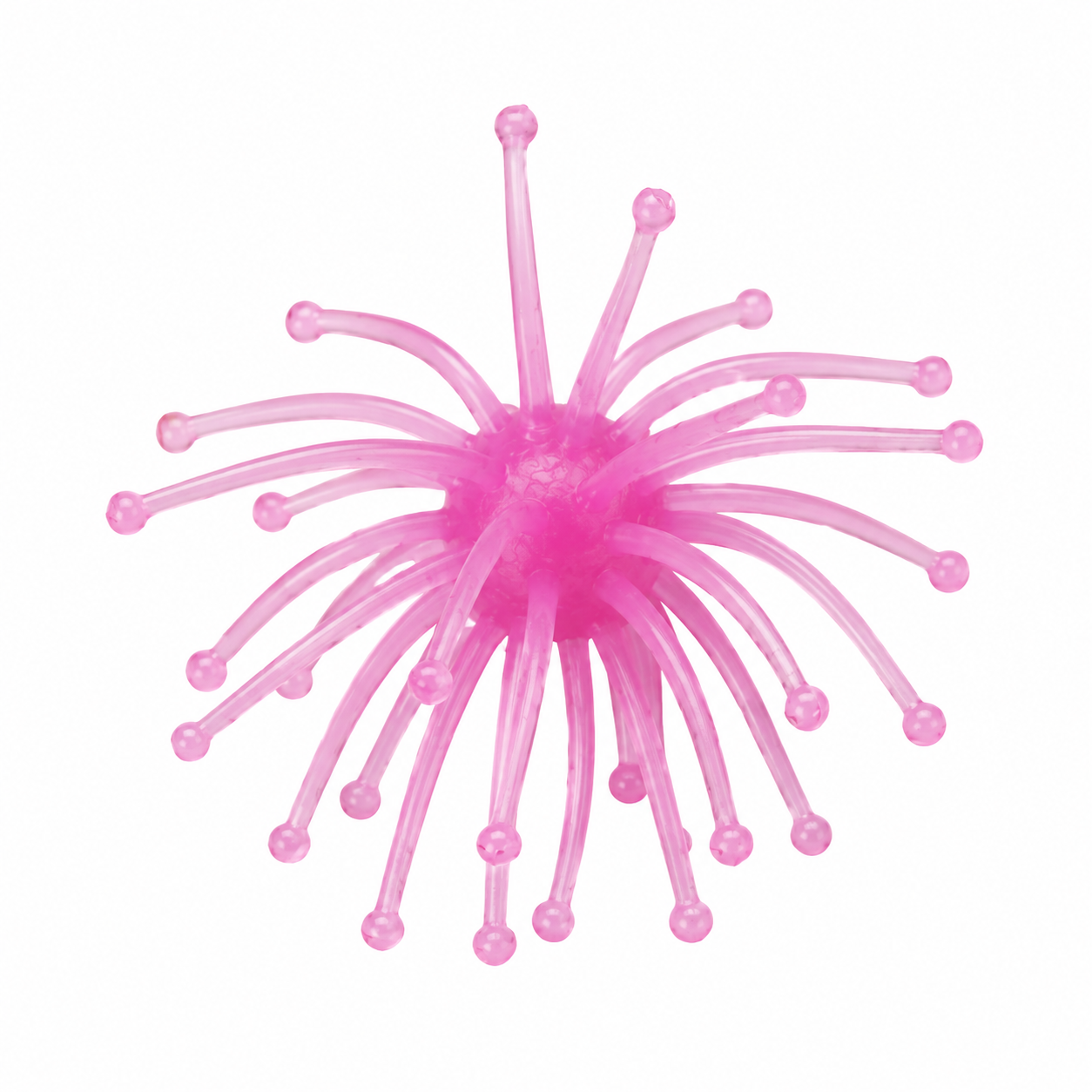 2-Pack 13mm Pink Magic Coike Style Tentacle Creature Bait – Floating TPE Sea Urchin Soft Baits | Ultra-Fine Tentacle Action | Slow Fall Bass Fishing Lure