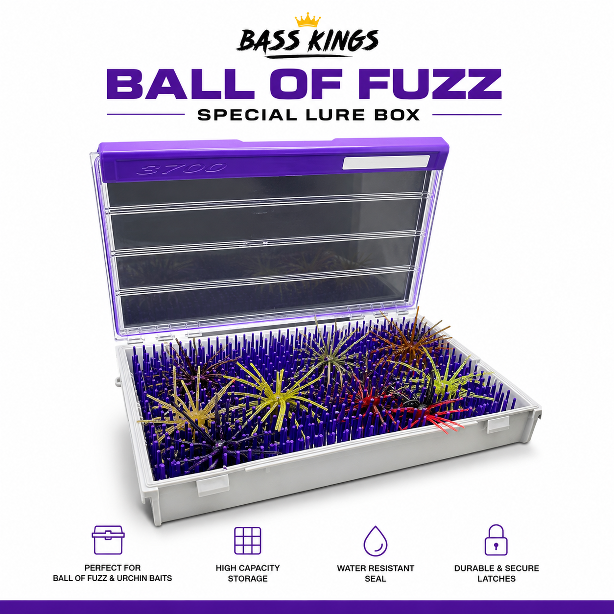 Bass Kings Urchin Box | Premium Coike & Urchin Bait Storage Box Pre Order