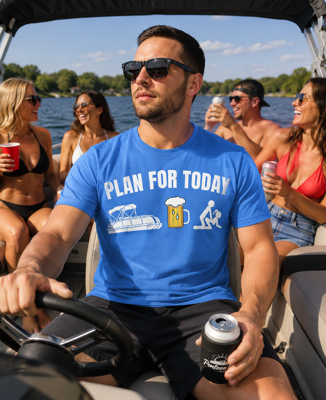 Plans For Today Funny Boating Sports T-Shirt