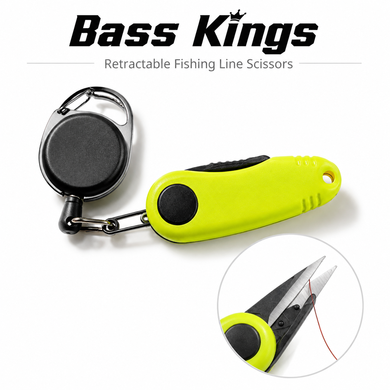 Bass Kings Retractable Scissors – Fishing Line Cutter